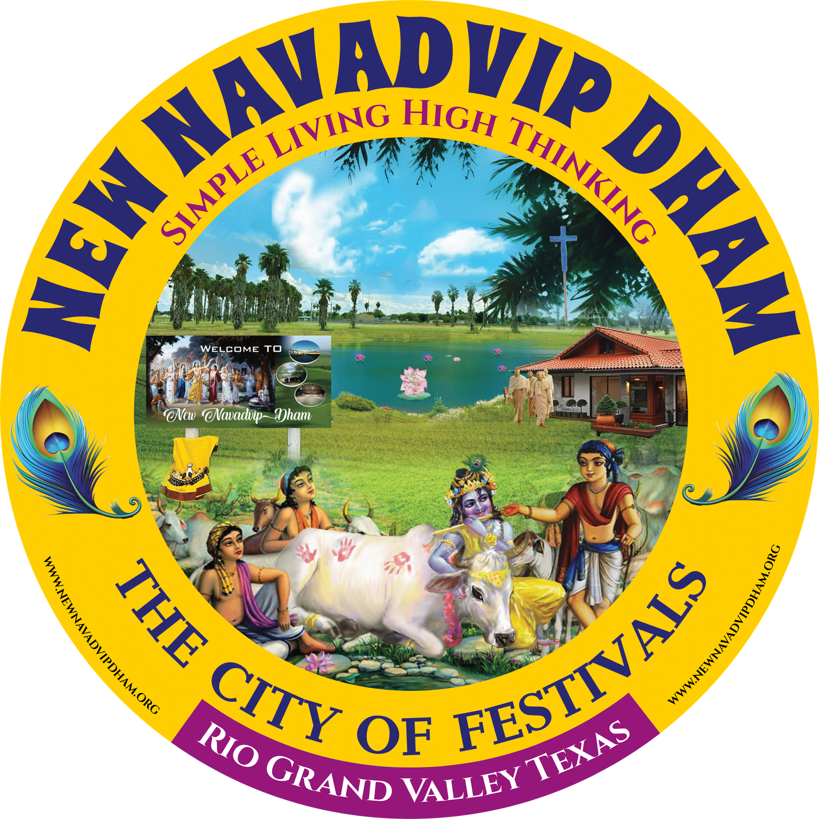 Lord Sri Ram, Lakshman, Sita, and Hanuman Ji Grace New Navadvip Dham